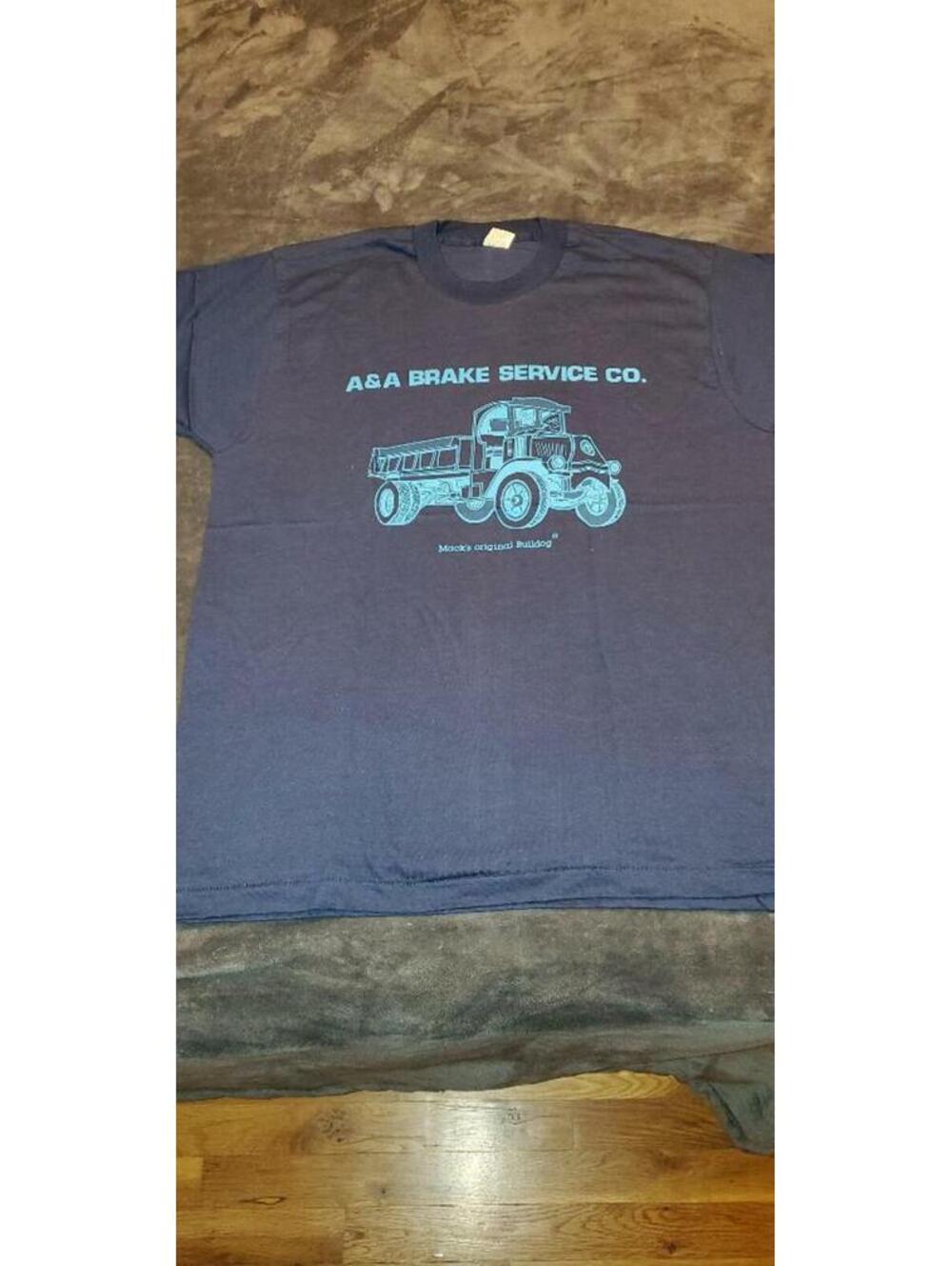MENS DUMP TRUCK TSHIRT - BLUE - NEW